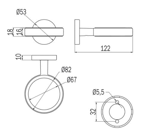 Portabicchiere con bicchiere in vetro trasparente - serie Gealuna - Inda Finitura:: Acciao Inox Spazzolato