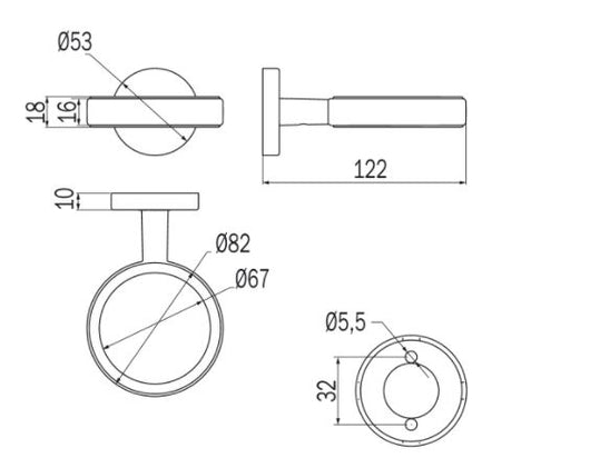 Portabicchiere con bicchiere in vetro trasparente - serie Gealuna - Inda Finitura:: Acciao Inox Spazzolato