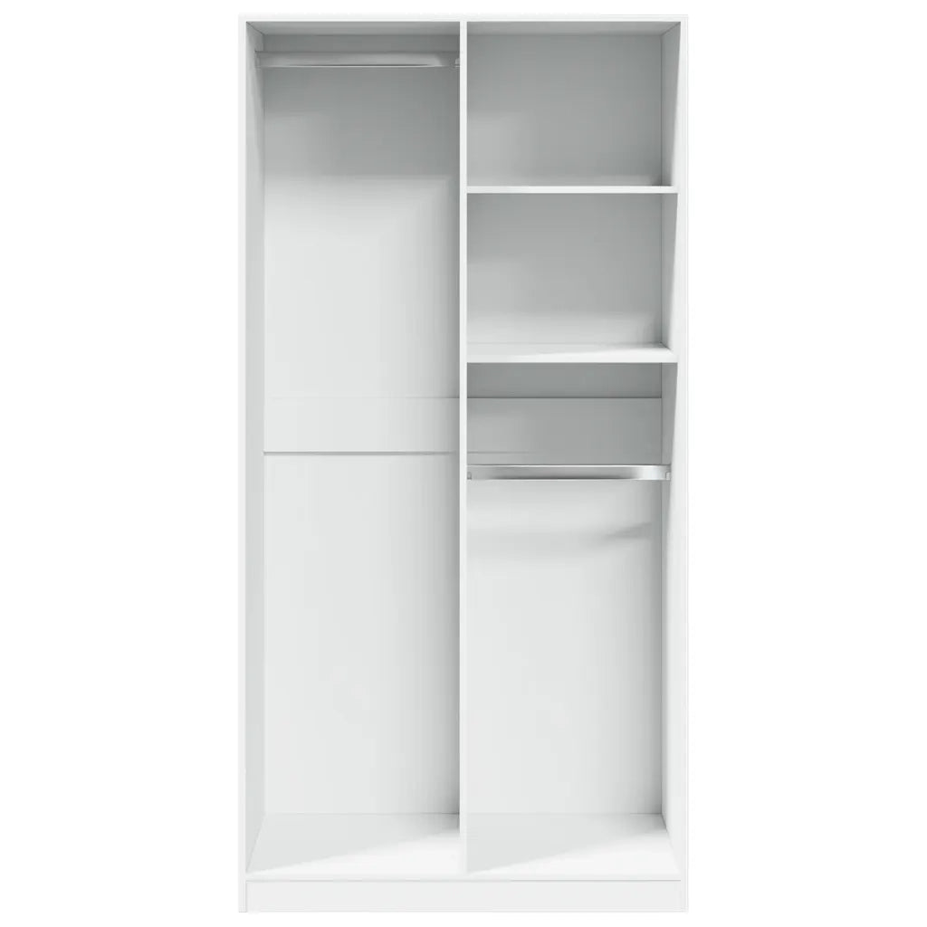 Armadio Bianco 100x50x200 cm in Legno Multistrato 3307765
