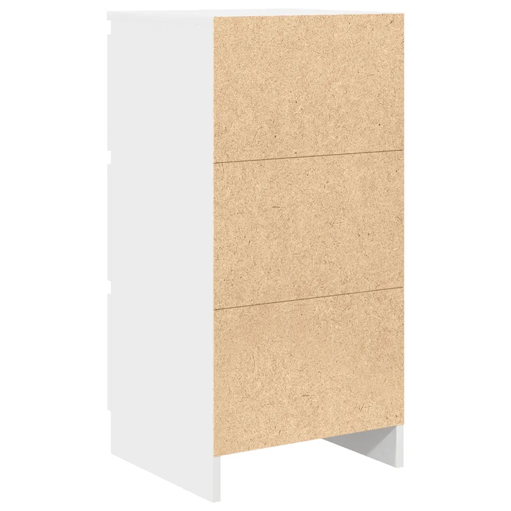 Credenza Bianca 37,5x35x76 cm in Legno Multistrato