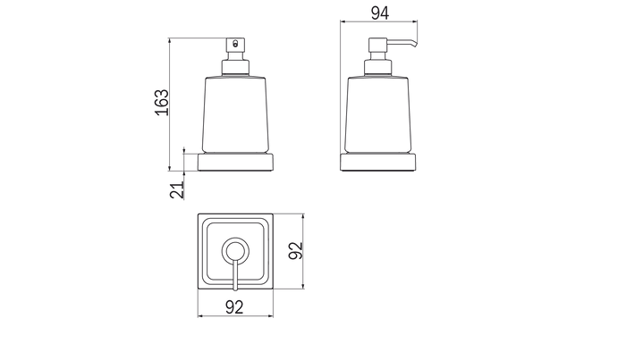 Spandisapone da appoggio - serie Divo - Inda Finitura:: Nero Opaco
