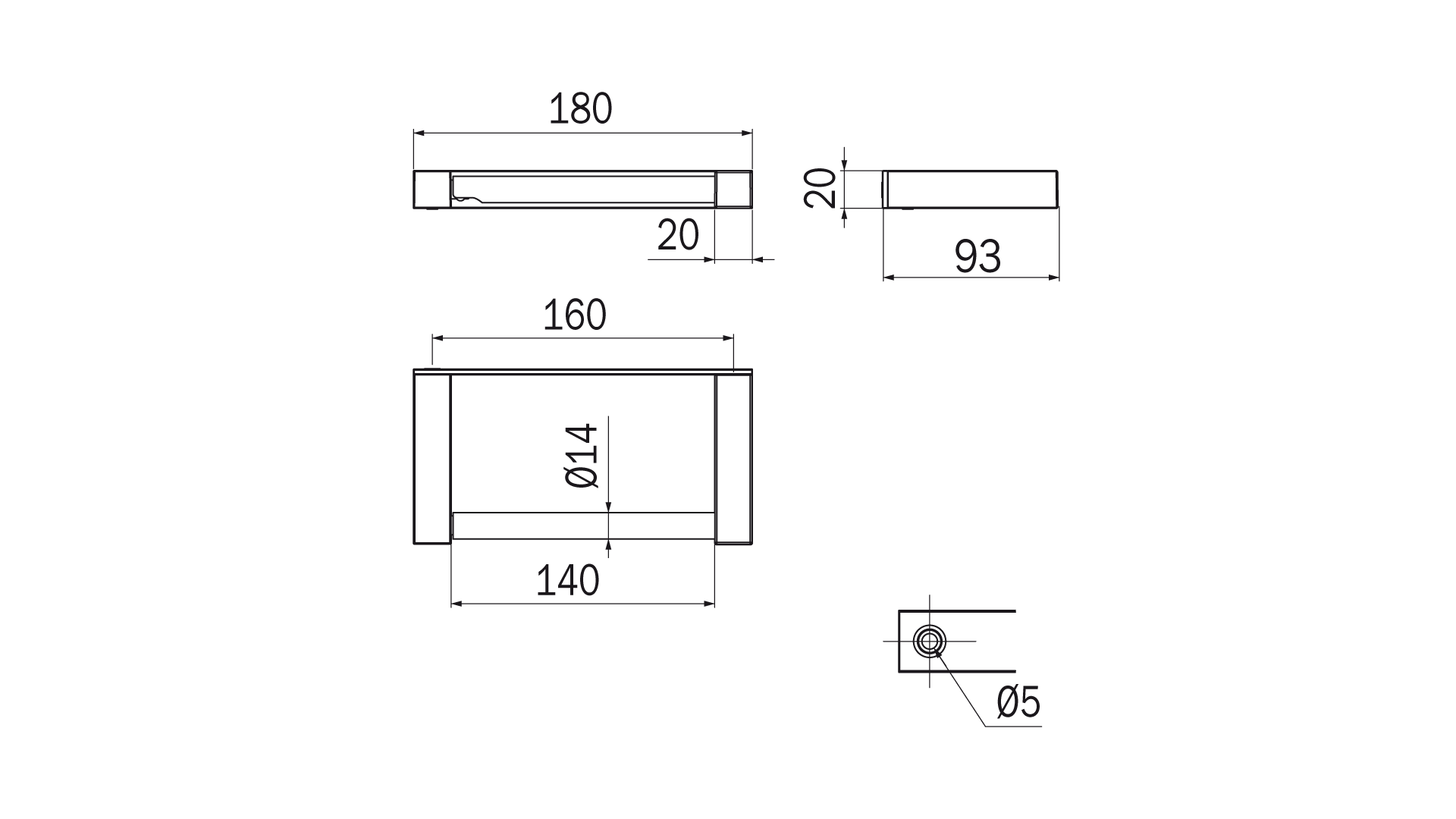 Portarotolo serie Divo - Inda Finitura:: Nero Opaco