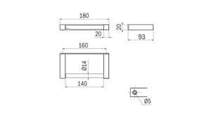 Portarotolo serie Divo - Inda Finitura:: Nero Opaco