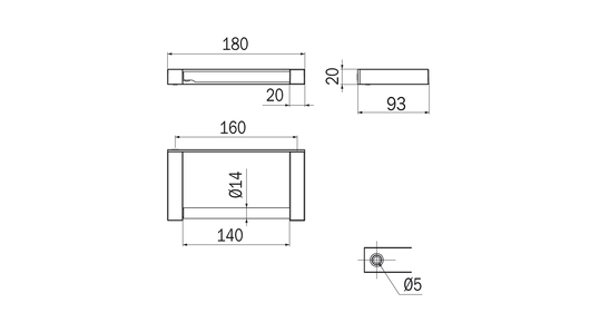 Portarotolo serie Divo - Inda Finitura:: Nero Opaco