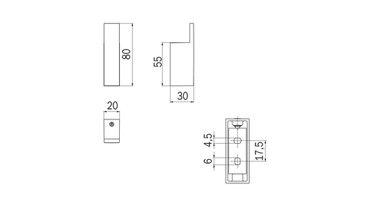 Appendiabiti serie Divo - Inda Finitura:: Nero Opaco