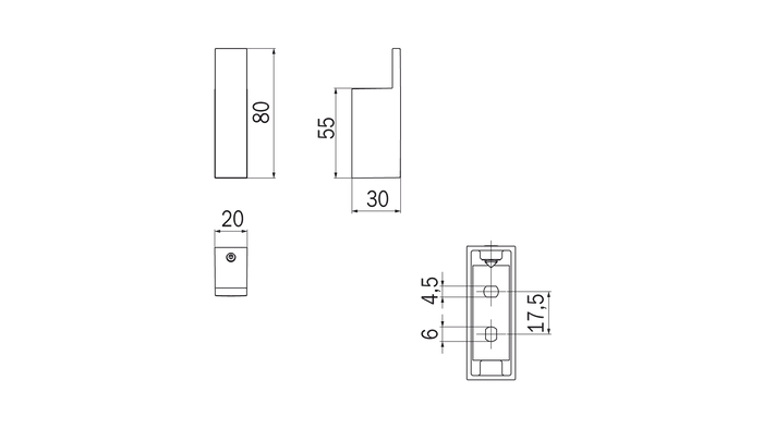Appendiabiti serie Divo - Inda Finitura:: Nero Opaco