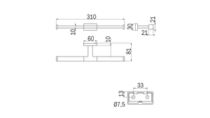 Portarotolo doppio Inda serie Lea Finitura:: Nickel Spazzolato