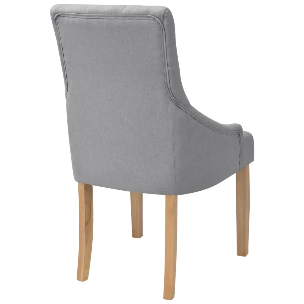 Sedie da Pranzo 4 pz Grigio Chiaro in Tessuto cod mxl 13794