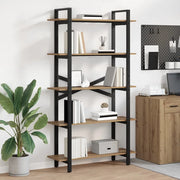 Libreria-Scaffale per Libri-Mobile di Stoccaggio Rovere artigianale 100 x 33,5 x 178 cm