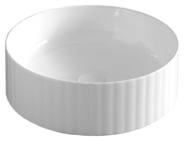 Lavabo appoggio Millerighe - Art Ceram Colore:: Bianco