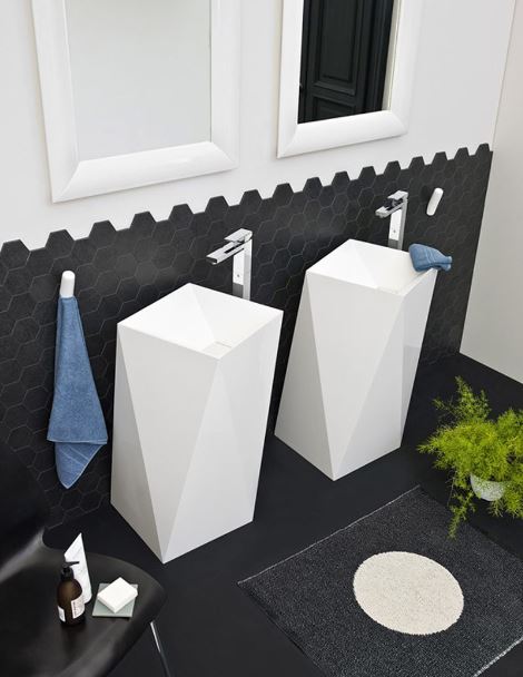 Lavabo freestanding Sharp bianco - Art Ceram