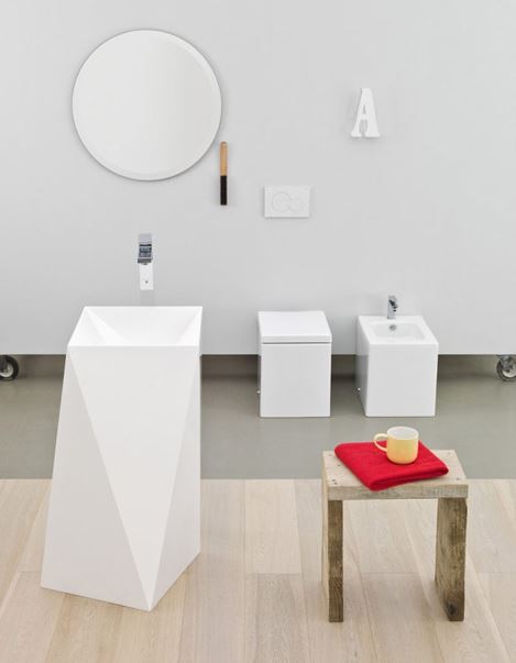 Lavabo freestanding Sharp bianco - Art Ceram