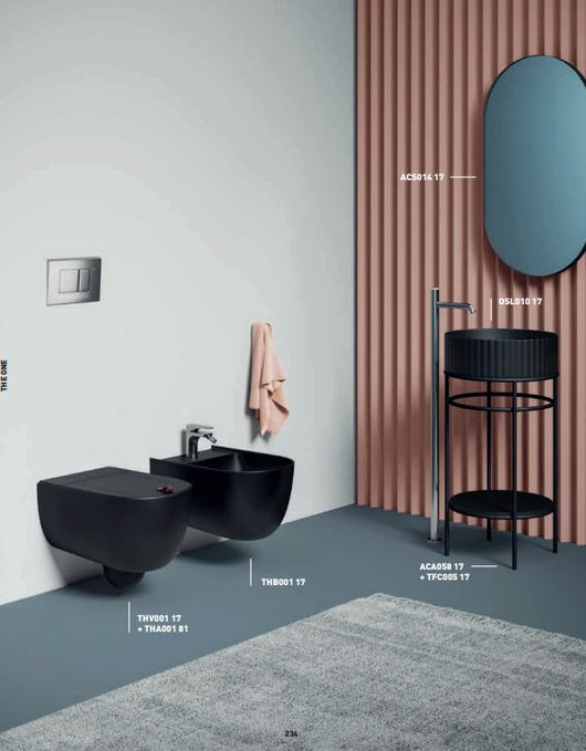 Bidet sospeso The One - Art Ceram Colore:: Nero Opaco