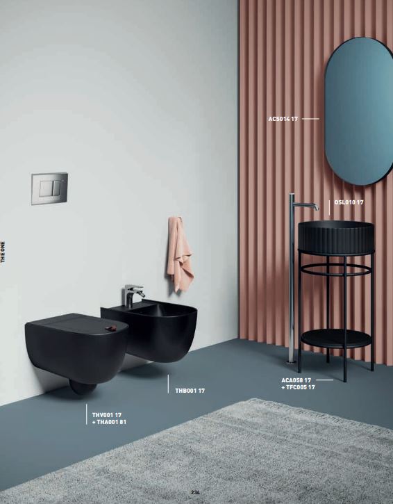 Bidet sospeso The One - Art Ceram Colore:: Nero Opaco