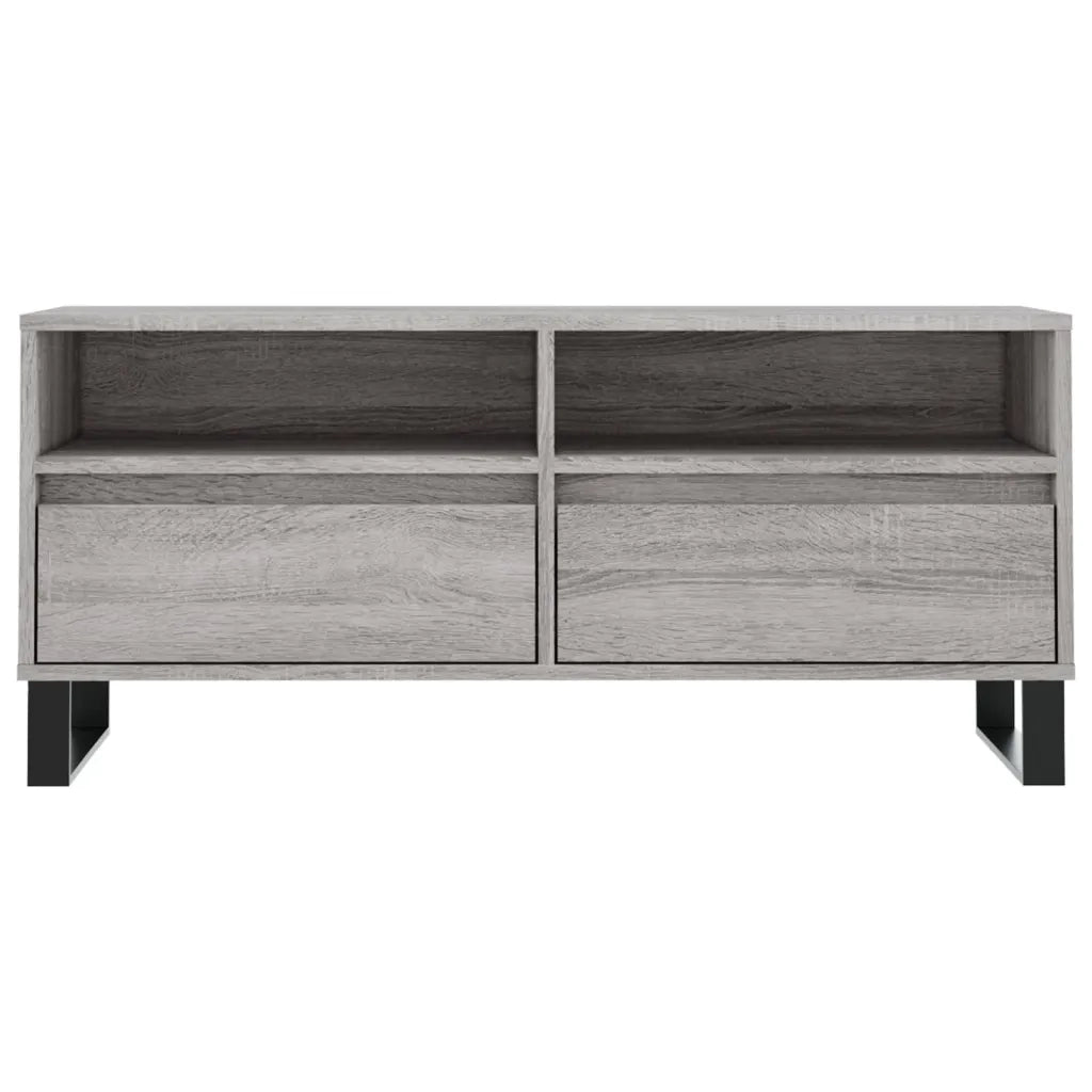 vidaXL Mobile Porta TV Grigio Sonoma 100x34,5x44,5cm Legno Multistrato