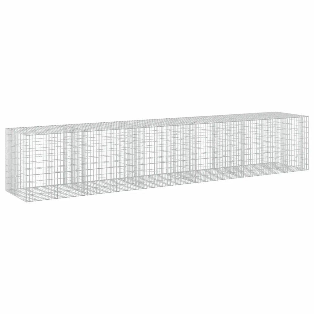 Gabione con Filo da 5 mm e Rete da 5x10 cm 550x100x100 cm 3464837