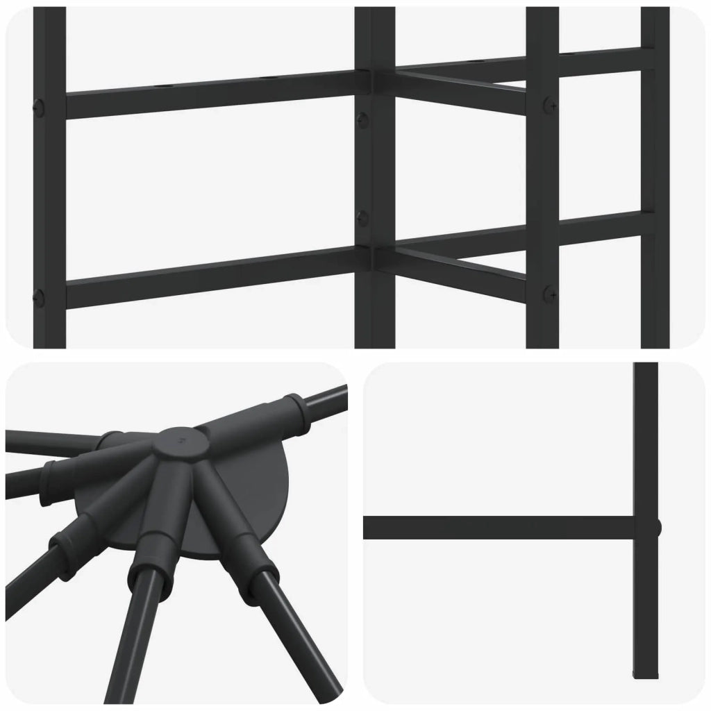 Struttura Gazebo 6 x 3 m Nero Acciaio CFW8111750