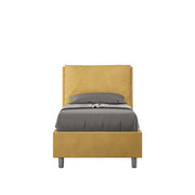 Letto Singolo 80x190 cm con Rete e Contenitore Antea Ocra
