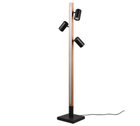 Piantana LED, metallo, nero opaco, 22x130x22 cm, Marley