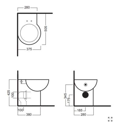 Vaso angolo bianco You&Me - Hatria