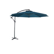 Ombrellone rotondo decentrato 3m, blu
