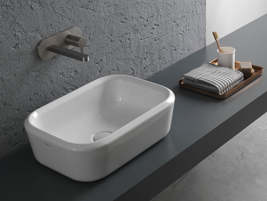 Lavabo appoggio bianco 55 Pencil - Hatria