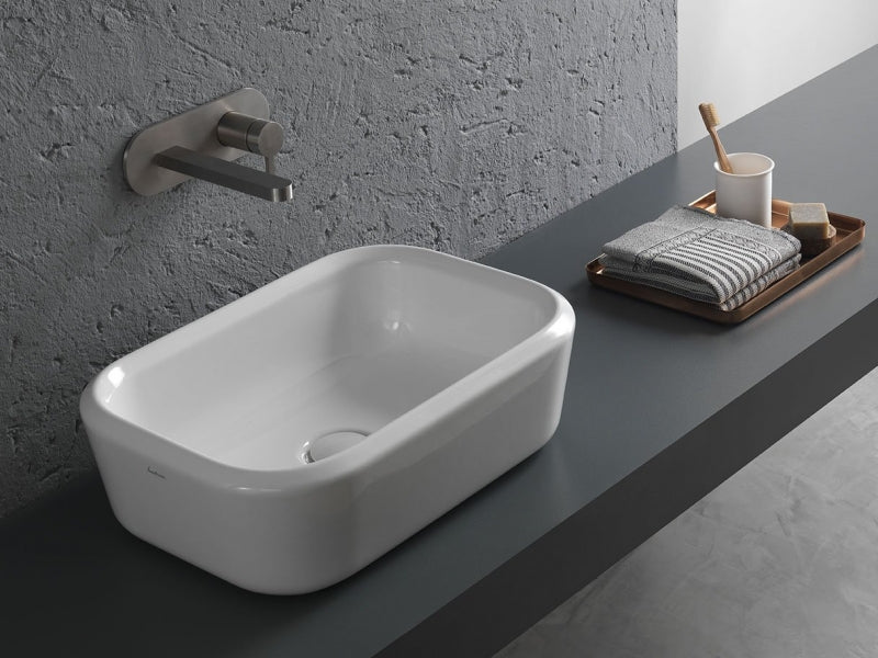 Lavabo appoggio bianco 55 Pencil - Hatria
