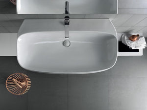 Lavabo bianco 100 monoforo Abito - Hatria