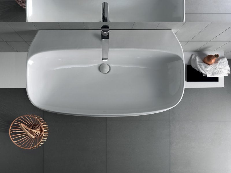 Lavabo bianco 100 monoforo Abito - Hatria