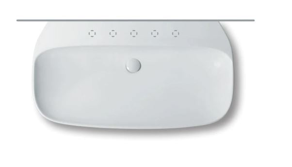 Lavabo bianco 100 monoforo Abito - Hatria