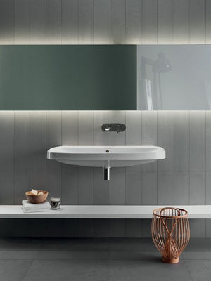 Lavabo 100 Abito senza fori bianco - Hatria