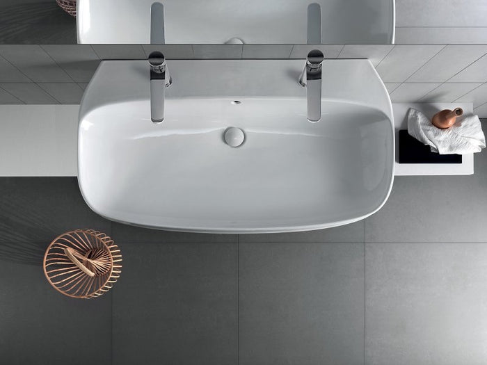 Lavabo 100 Abito due fori bianco - Hatria