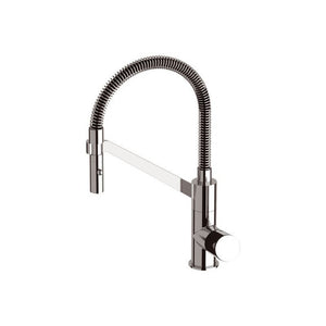 Miscelatore lavello con flessibile nero a molla - serie fusion