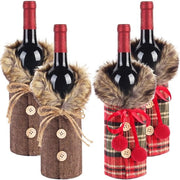 4 pezzi - Borsa per bottiglia di vino - Confezione di regalo per bottiglia di vino - Confezione regalo - Tasca di regalo per vino - Regalo per vino - Borsa regalo per vino - Tasca per vino - Borsa per vino