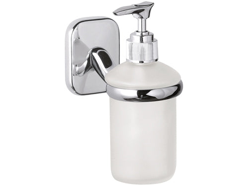Dispenser da muro in vetro bianco sabbiato - serie suite