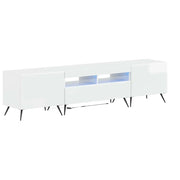 Mobile TV LED a 5 pezzi Bianco Lucido Legno ingegnerizzato 3416925