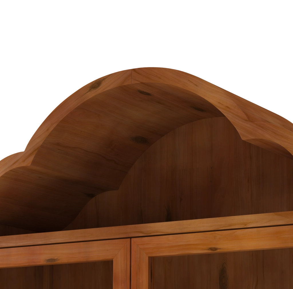 PENSILE 60x22x76,5 cm con ripiani regolabili e cassetti in legno massello marrone