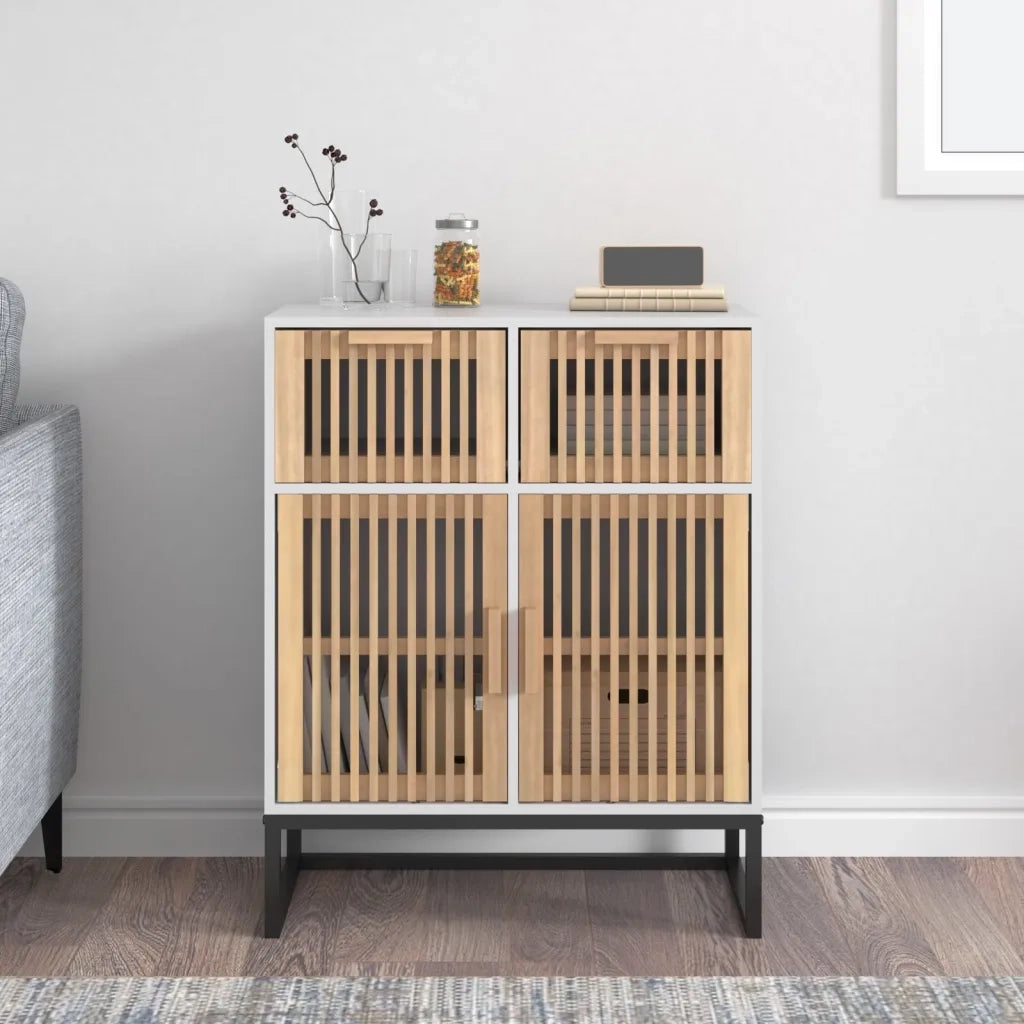 Credenza Bianca 60x30x75 cm in Legno Multistratocod mxl 105219