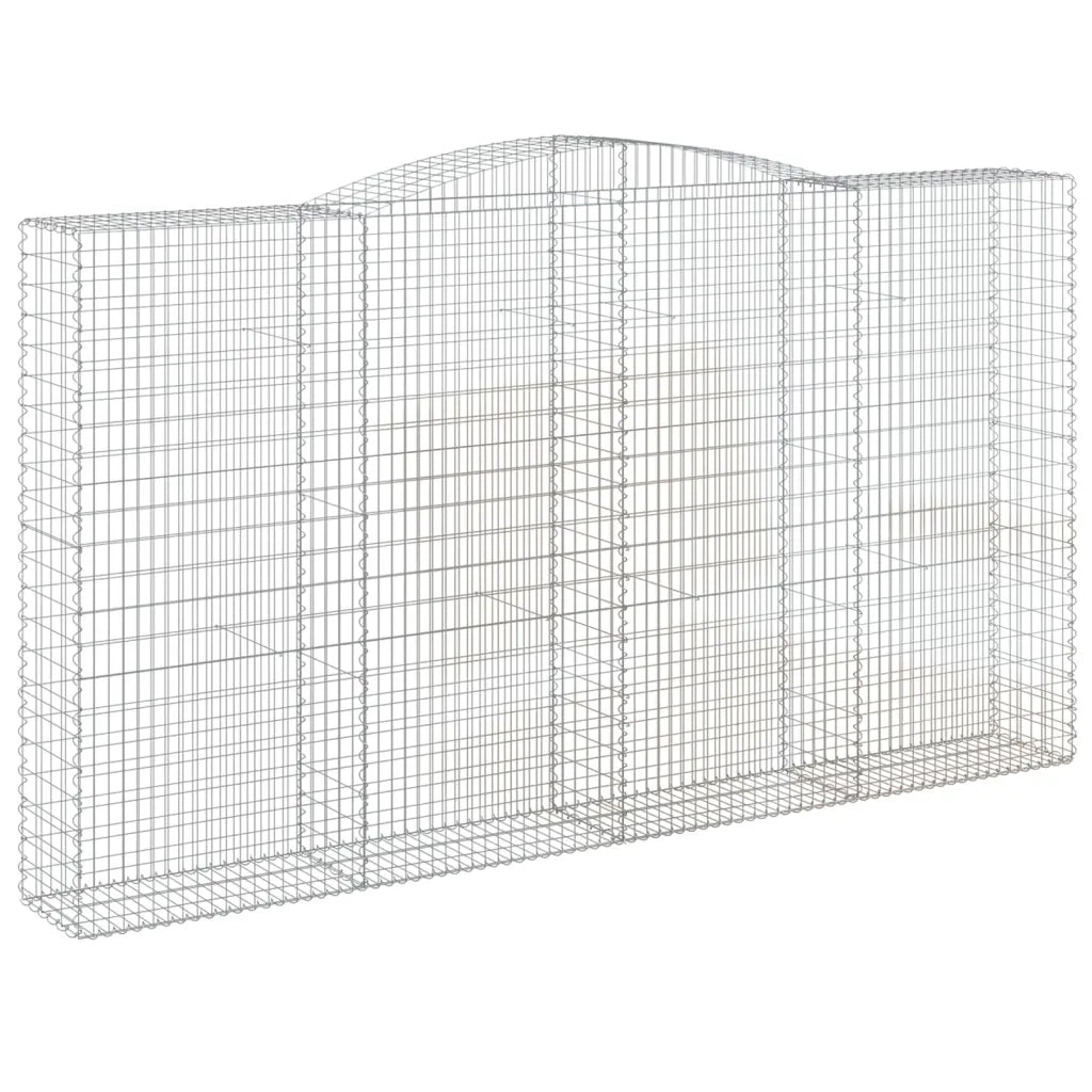 Cesti Gabbioni ad Arco 4 pz 400x50x220/240 cm Ferro Zincato 3147076