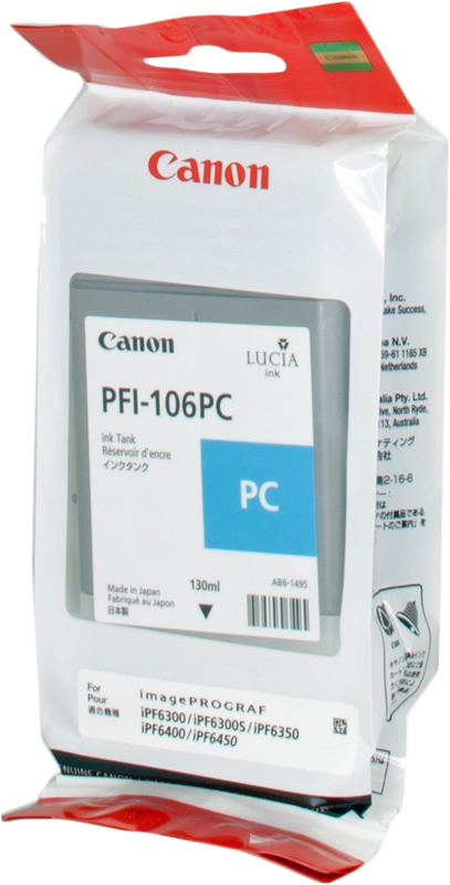 Canon PFI-106 PC cartuccia d'inchiostro 1 pz Originale Ciano per foto