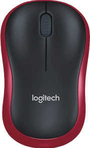 ORIGINAL Logitech Accessori per computer Rosso 910-002240 M185 - Maus Mouse wireless Logitech, 2,4 GHz, ricevitore wireless (USB), portata 10 m, 3 pulsanti, 1000 DPI, rotella di scorrimento a 2 vie, rosso