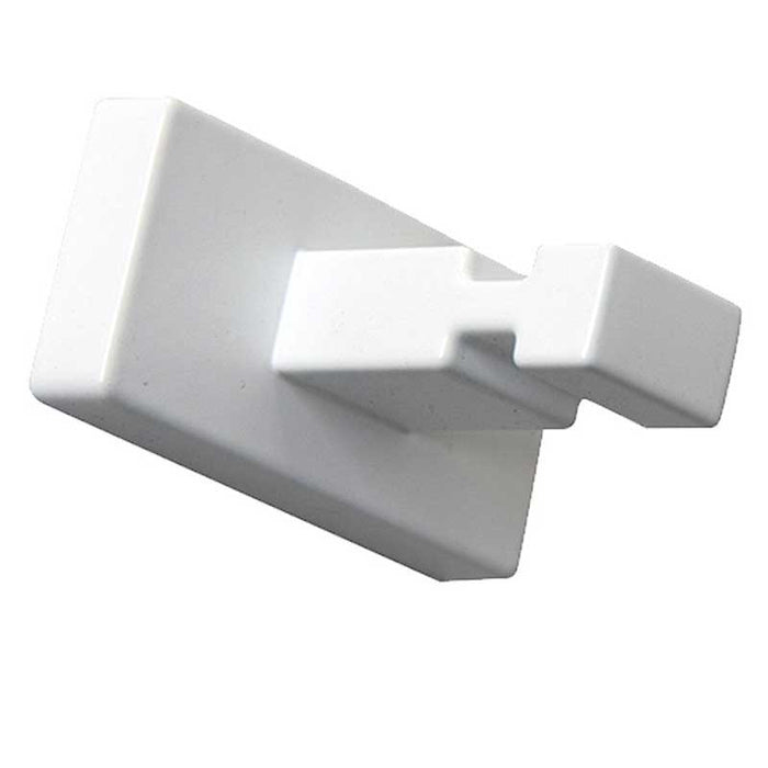 Appendiabiti singolo Inda serie Lea Finitura:: Bianco Opaco