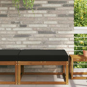 Cuscino per divano da esterno Nero 80 x 80 x 8 cm Poliestere 900819