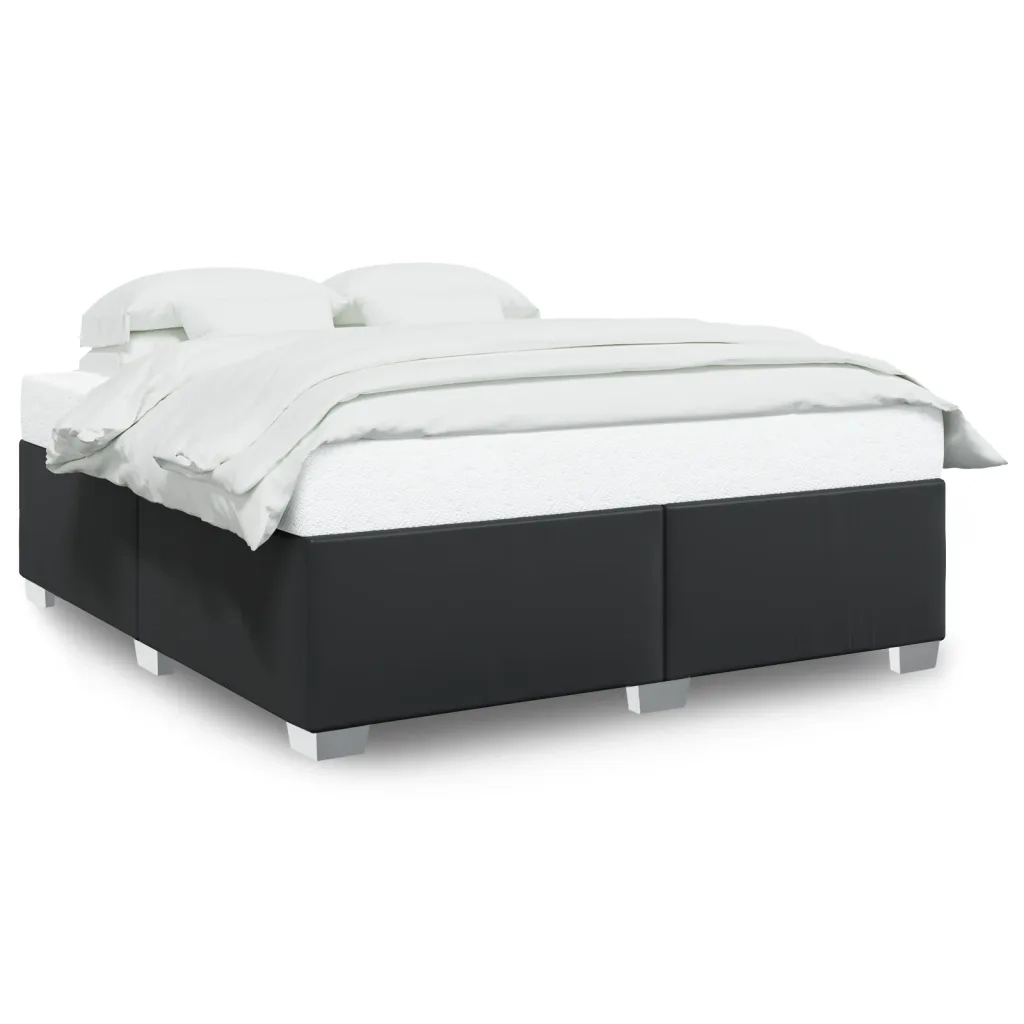 vidaXL Giroletto Nero 200x200 cm in Similpelle
