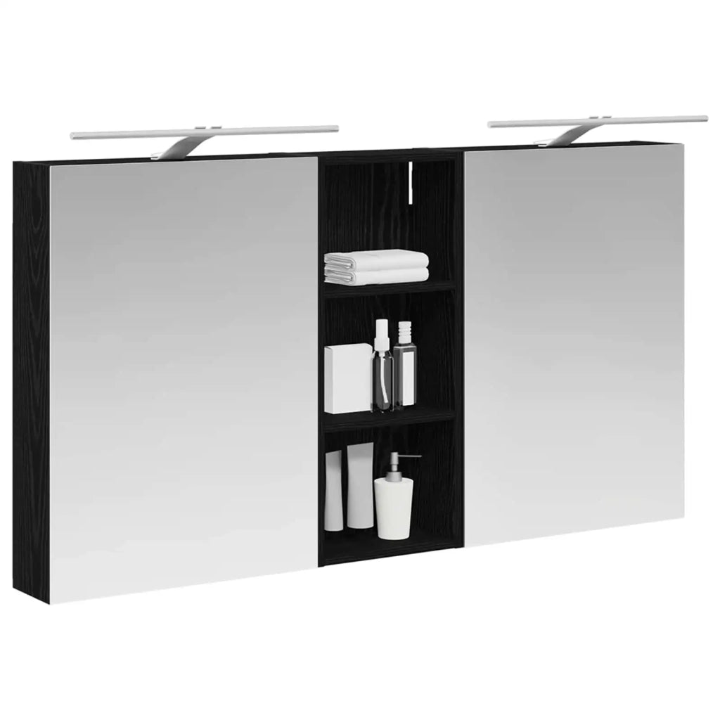 Set di Armadi da Bagno con lo scaffale 3 pcs 130 x 14,5 x 70 cm