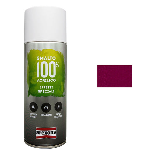 Smalto Spray effetto Diamantato 100% Acrilico Vernice Pittura Arexons Colore: Ciclamino