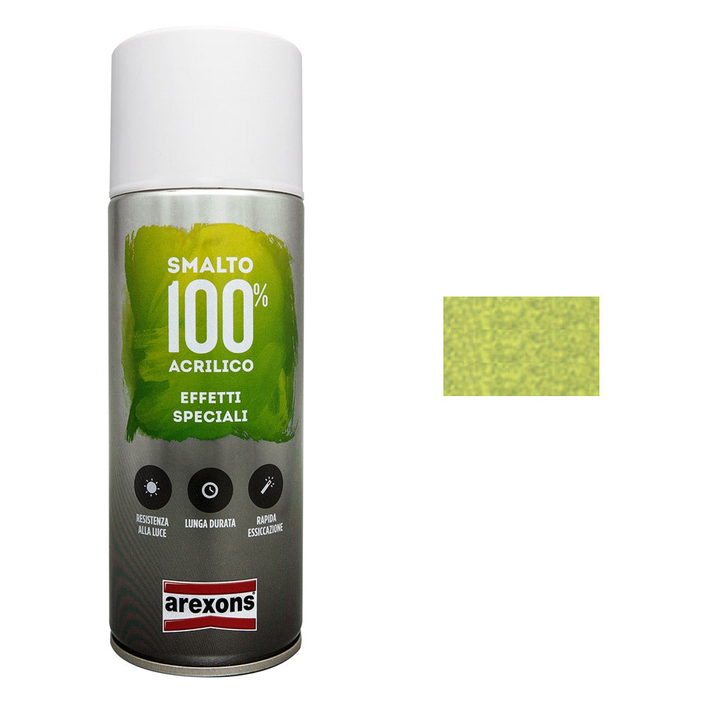 Smalto Spray effetto Diamantato 100% Acrilico Vernice Pittura Arexons Colore: Giallo