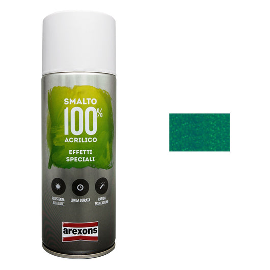 Smalto Spray effetto Diamantato 100% Acrilico Vernice Pittura Arexons Colore: Verde