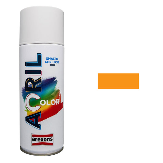 Smalto Spray Acricolor Vernice Acrilica per Metallo Legno Muro Interno Esterno Colore: Giallo Cromo
