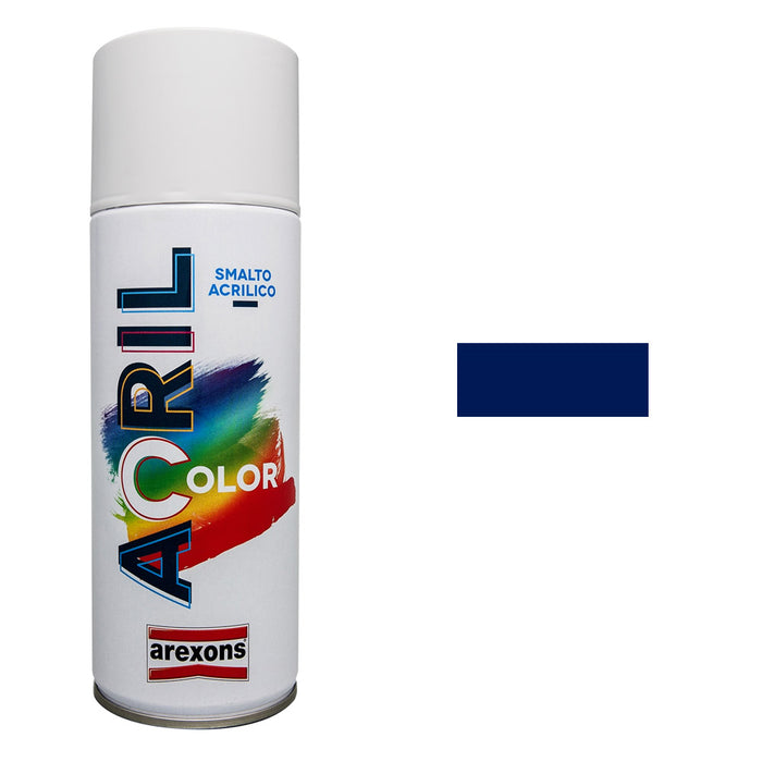 Smalto Spray Acricolor Vernice Acrilica per Metallo Legno Muro Interno Esterno Colore: Blu Cobalto